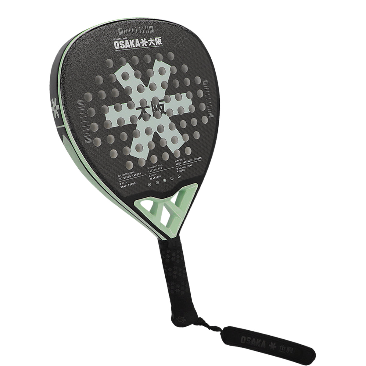 Osaka Padel Racket-Vision Pro Power - Opal Green – OSAKA WORLD