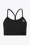 Osaka Womens Seamless Strap Bra - Faded Black