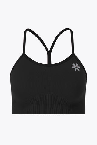 Osaka Womens Seamless Strap Bra - Faded Black