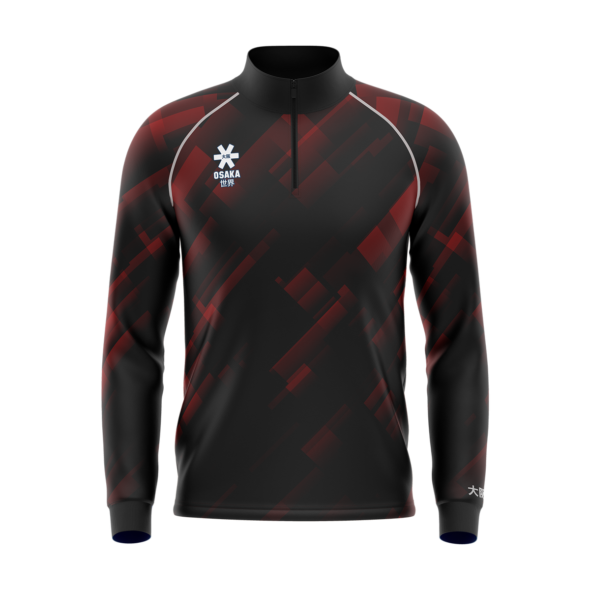 Osaka Men Warm Up Top - Cherry Lacquer